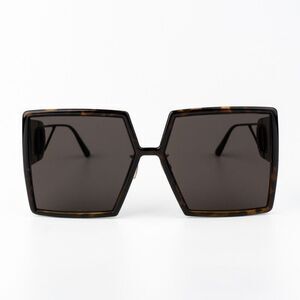 Dior Women Sunglasses Metal Havana Grey Smoke Mirror Square 30MONTAIGNE SU 20A5